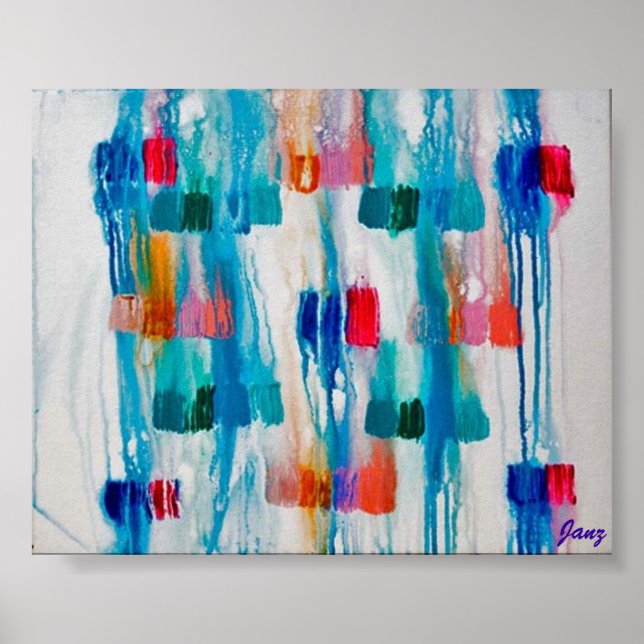 Póster Luces En Lluvia (Frente)