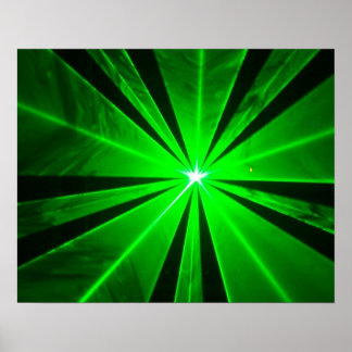 Póster Luces láser -