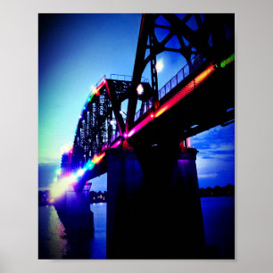 Póster Luces puente