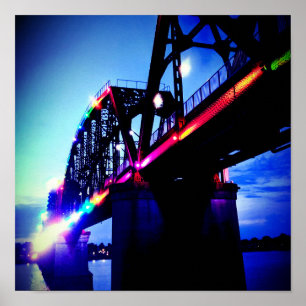 Póster Luces puente