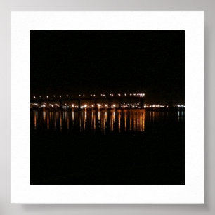 Póster Luces Reflejadas Fotografía en Color de California