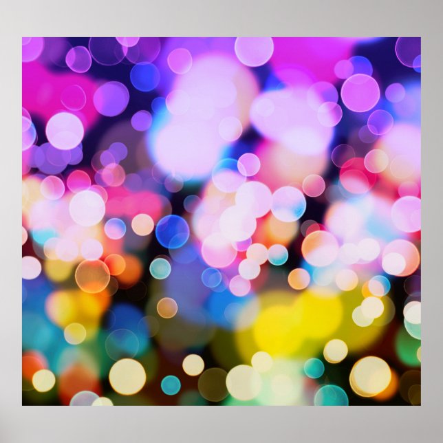 Póster Luces relucientes: ambiente vintage. (Frente)