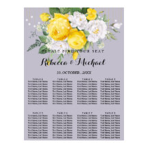 Luces rusas Poster floral amarillo