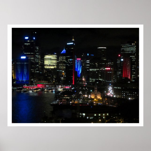 Póster luces sydney vivid (Frente)