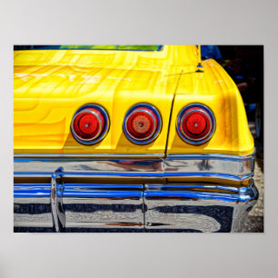 Póster Luces traseras coloridas