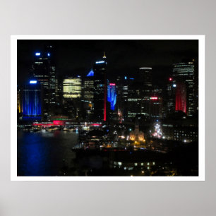 Póster luces vívidas de sydney