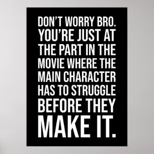 Póster Lucha antes de hacerlo - Motivación