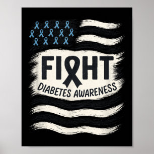 Póster Lucha - Cinta de sensibilización sobre la diabetes