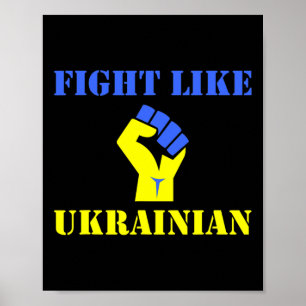 Póster Lucha como ucraniano 