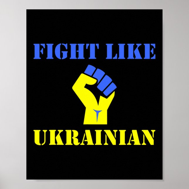 Póster Lucha como ucraniano  (Frente)