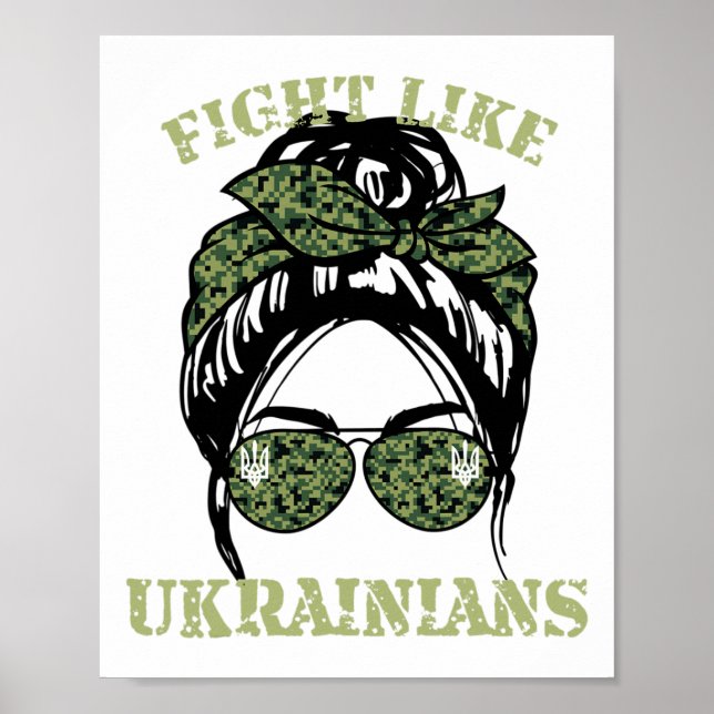 Póster Lucha como ucraniano 2  (Frente)