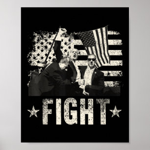 Póster Lucha contra Donald Trump en 2024