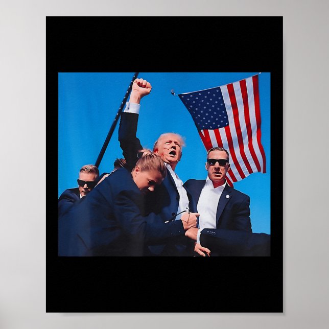 Póster Lucha contra el Butler Asesino Pennsylvania Trump  (Frente)