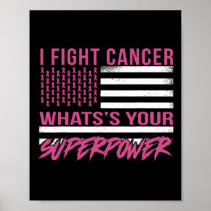 Póster Lucha contra el cáncer: ¿Cuál es tu superpoder?