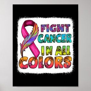 Póster Lucha Contra El Cáncer En Toda La Costilla De Pesc