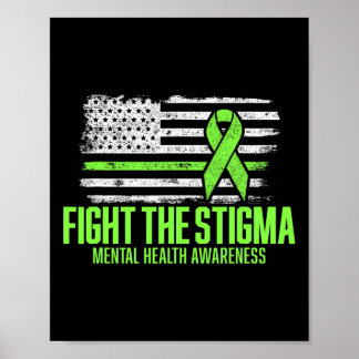 Póster Lucha contra el estigma La Bandera Estadounidense 