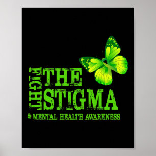Póster Lucha contra el estigma Mes de sensibilización sob