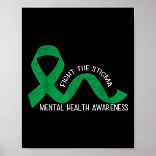 Póster Lucha contra el estigma: prevención de la sensibil