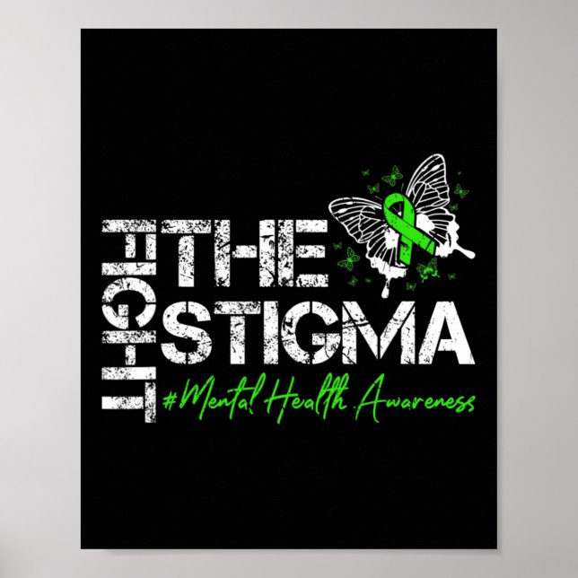 Póster Lucha contra el estigma Suicidio de Sensibilizació (Frente)