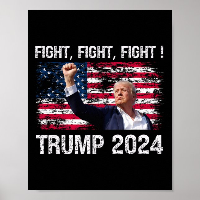 Póster Lucha contra la guerra de 2024 - Elección presiden (Frente)