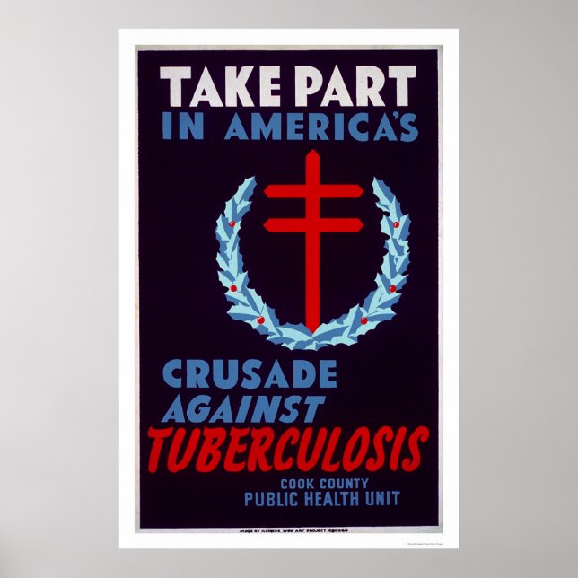 Póster Lucha contra la tuberculosis 1940 WPA (Frente)
