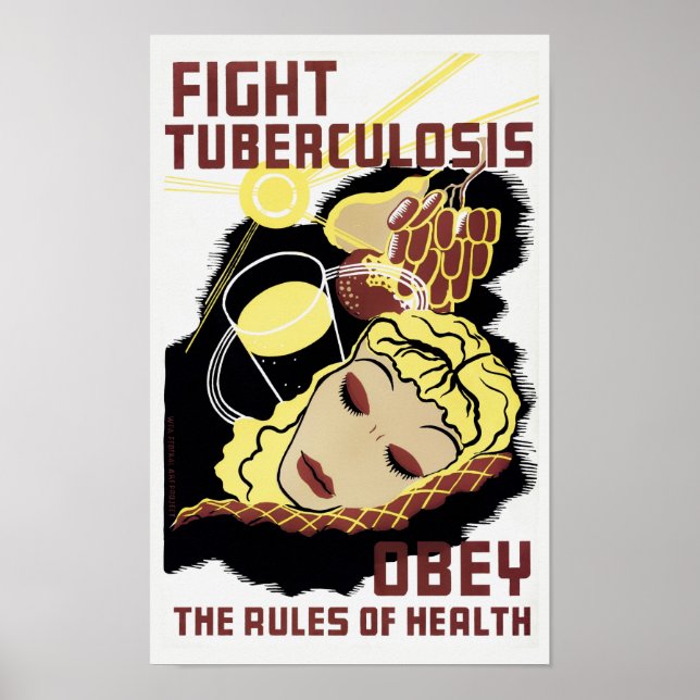 Póster Lucha Contra La Tuberculosis - Obedece A Las Norma (Frente)