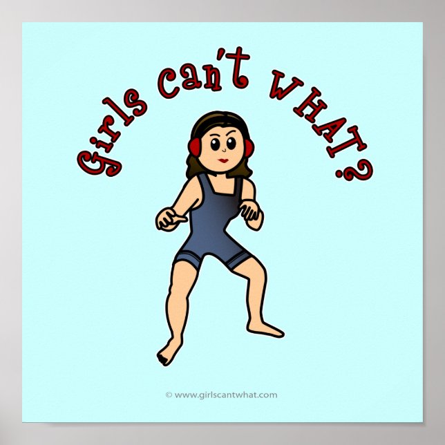 Póster Lucha contra las mujeres ligeras (Frente)