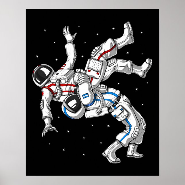 Póster Lucha contra los astronautas (Frente)