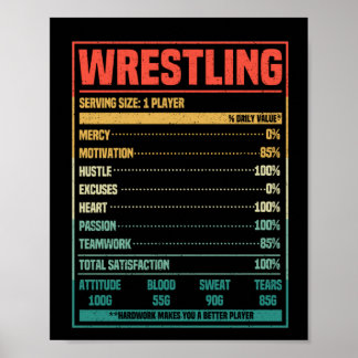 Póster Lucha contra los hechos de la dieta divertido fan 