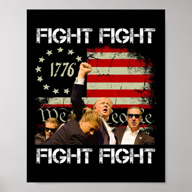 Póster ¡Lucha contra Pennsylvania Trump 2024! (Frente)
