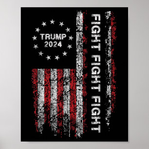 Póster Lucha contra Trump 2024 - Presidente Trump Ele
