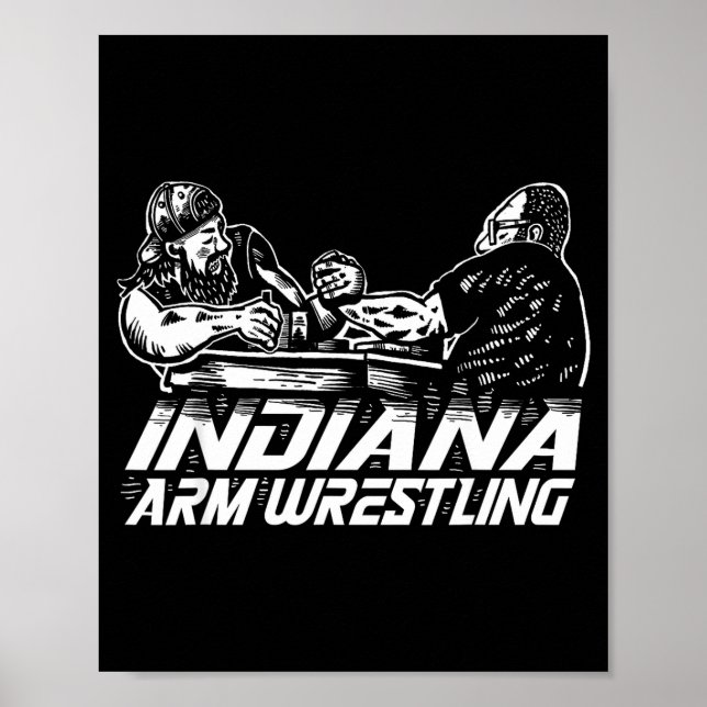 Póster Lucha de brazos de Indiana  (Frente)