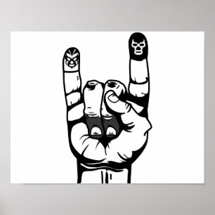 Póster lucha de dedos
