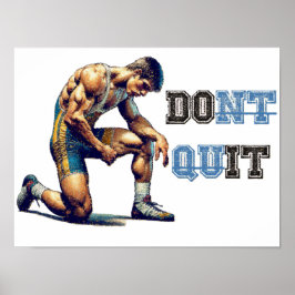 Póster Lucha - DOnt quIT