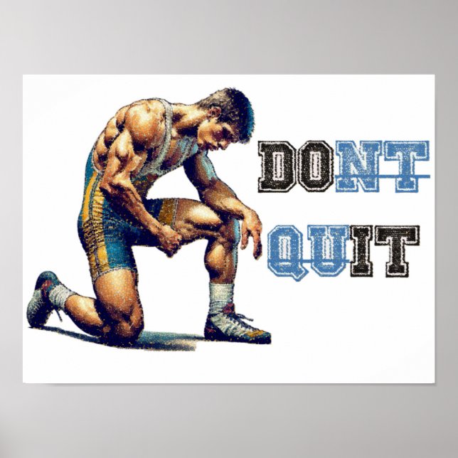 Póster Lucha - DOnt quIT (Frente)