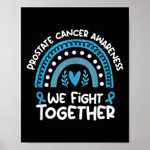 Póster Lucha juntos contra el cáncer de próstata