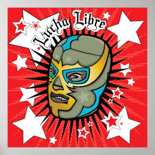 Póster Lucha libre Lucha contra el Poster Colassal!