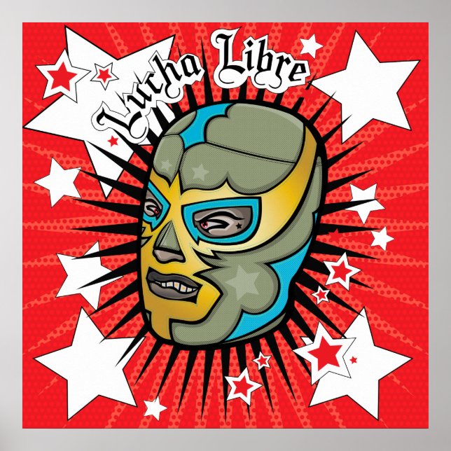 Póster Lucha libre Lucha contra el Poster Colassal! (Frente)