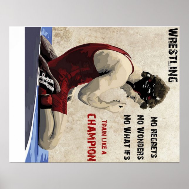 Póster lucha libre - sin arrepentimientos (Frente)