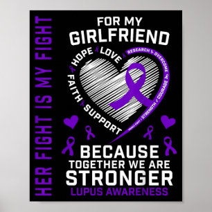 Póster Lucha Linda Es Lucha Novia Conciencia de Lupus