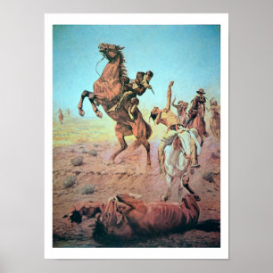 Póster Lucha para el agujero de agua (litho del color)
