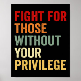 Póster Lucha Por Los Que No Tienen Derechos Humanos Privi