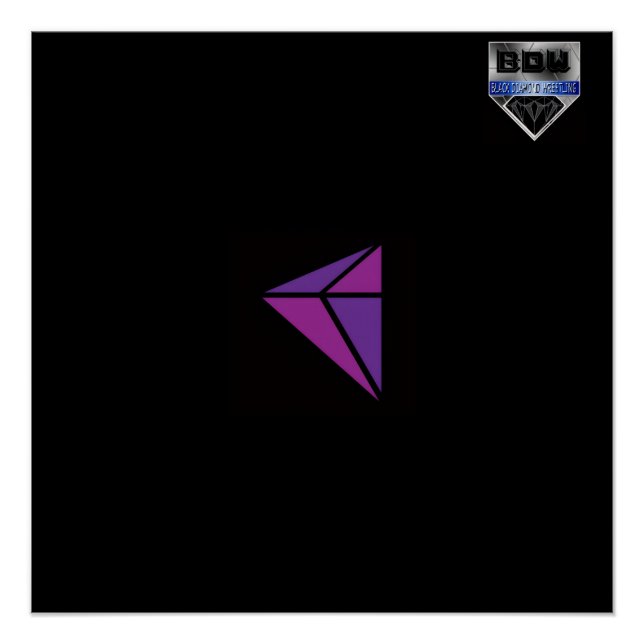 Póster Lucha profesional del diamante negro (Anverso)