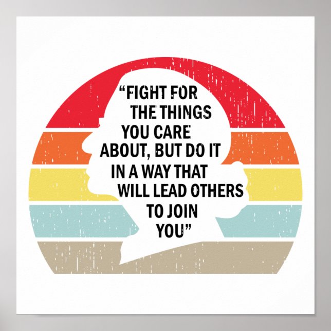Póster Lucha Retro Por Las Cosas Que Te Importan (Frente)