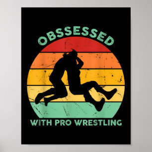 Póster Lucha Retro Sunset Obsesionada Con Lucha Pro-Lucha