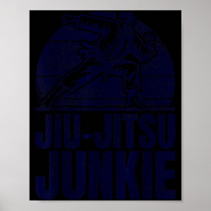 Póster Luchador de Jiu-Jitsu Jujutsu Ju-Jitsu BJJ Brasile