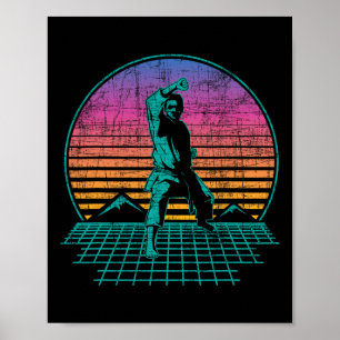 Póster Luchador de Karate - Autodefensa de Artes Marciale