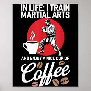 Póster Luchador de MMA Artes Marciales Mixtas Artista Mar