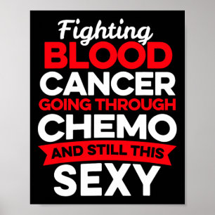 Póster Luchador Divertido Contra el Cáncer Paciente con C