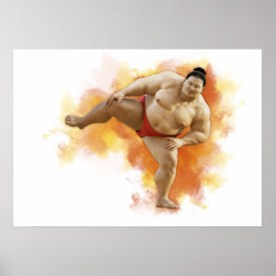 Póster Luchador SUMO